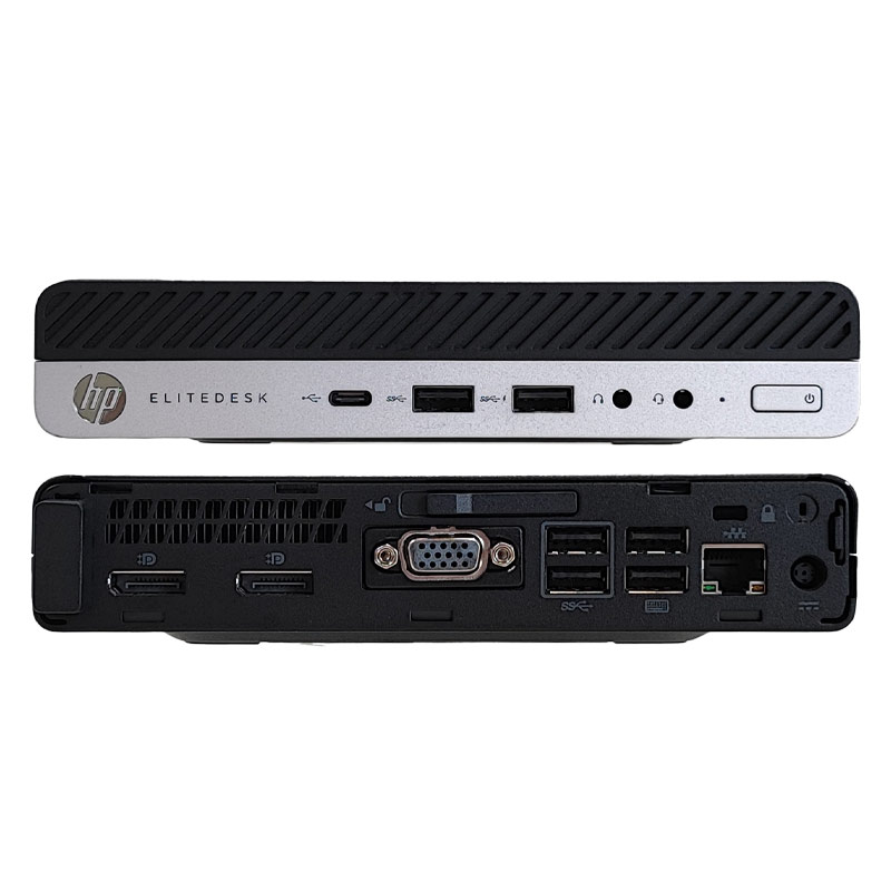 ミニPC 中古デスクトップ Microsoft Office付き HP HP EliteDesk 800 G3 Mini Windows10 Pro Core i5 6500T メモリ 8GB SSD 256GB 液晶モニタ付 本体 / 3ヶ月保証 中古デスクトップパソコン (7849lcdof)