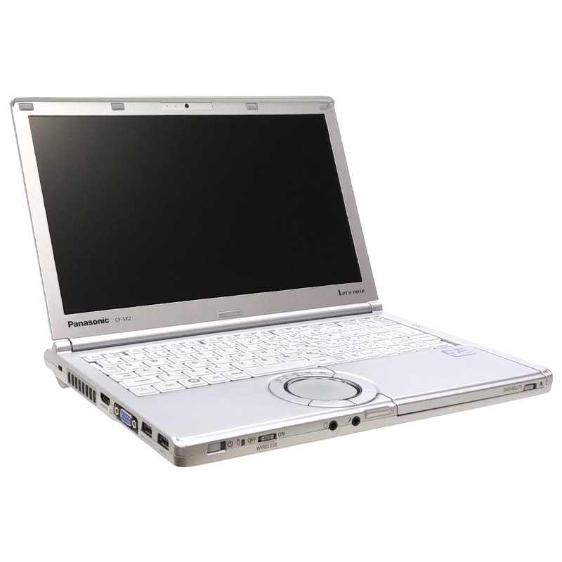 中古ノートパソコン 【 Microsoft Office ( Word Excel )搭載】 Windows10 Panasonic Let's note CF-SX2 Core i5-2.7Ghz メモリ4GB HDD250GB DVDマルチ 12.1型 無線LAN WEBカメラ (BP26m-10cWiof) 3ヵ月保証 中古パソコン