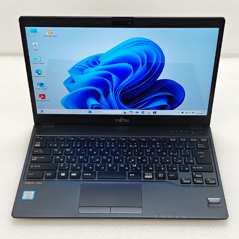 薄型軽量パソコン 中古パソコン 富士通 LIFEBOOK U938/S Windows11 Pro Core i5 8350U メモリ 8GB SSD 256GB 13.3型 13インチ B5 本体 / 3ヶ月保証 中古ノートパソコン (7055a)