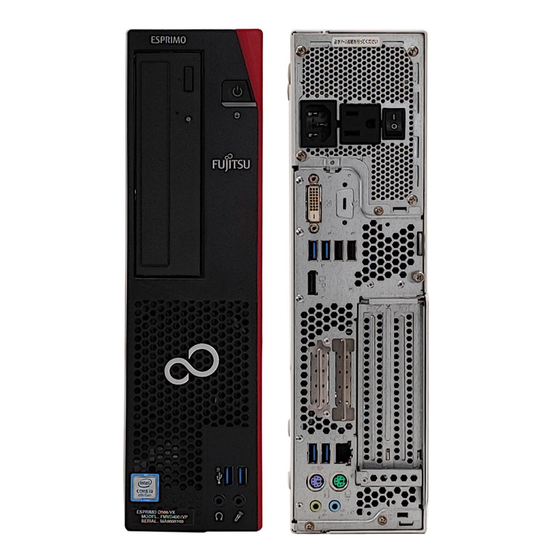 中古デスクトップ 富士通 ESPRIMO D588/V Windows11 Pro Core i3 8100 メモリ 16GB SSD 256GB DVDマルチ 液晶モニタ WPS Office付 本体 / 3ヶ月保証 中古デスクトップパソコン (6755lcd)