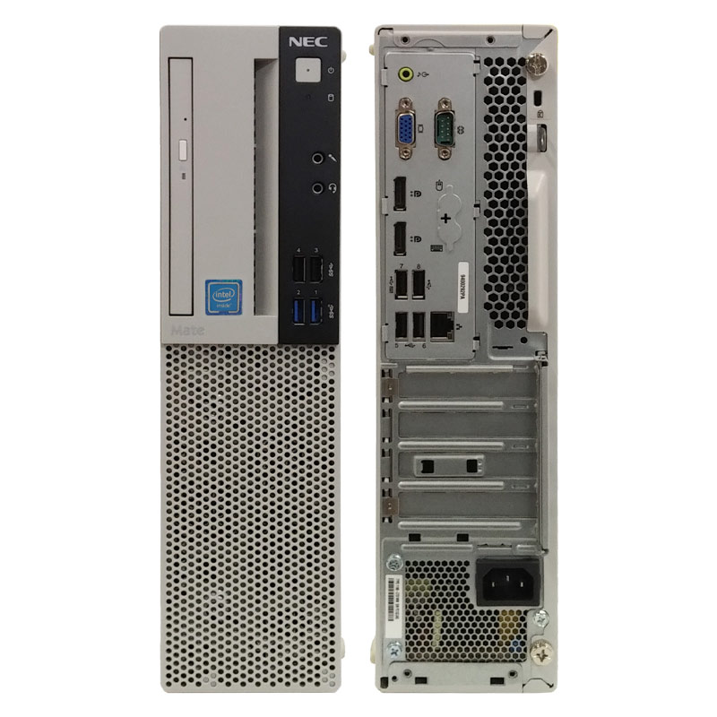 中古デスクトップ NEC Mate MKE32/A-6 Windows10 Pro Celeron G4930 メモリ 8GB HDD 500GB DVD-ROM 本体 / 3ヶ月保証 中古デスクトップパソコン (8357)