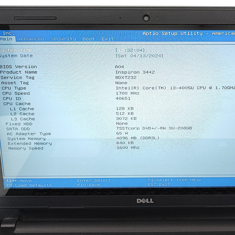 ジャンク品 DELL Insprion 3442 ジャンクPC ジャンクパソコン 保証なし