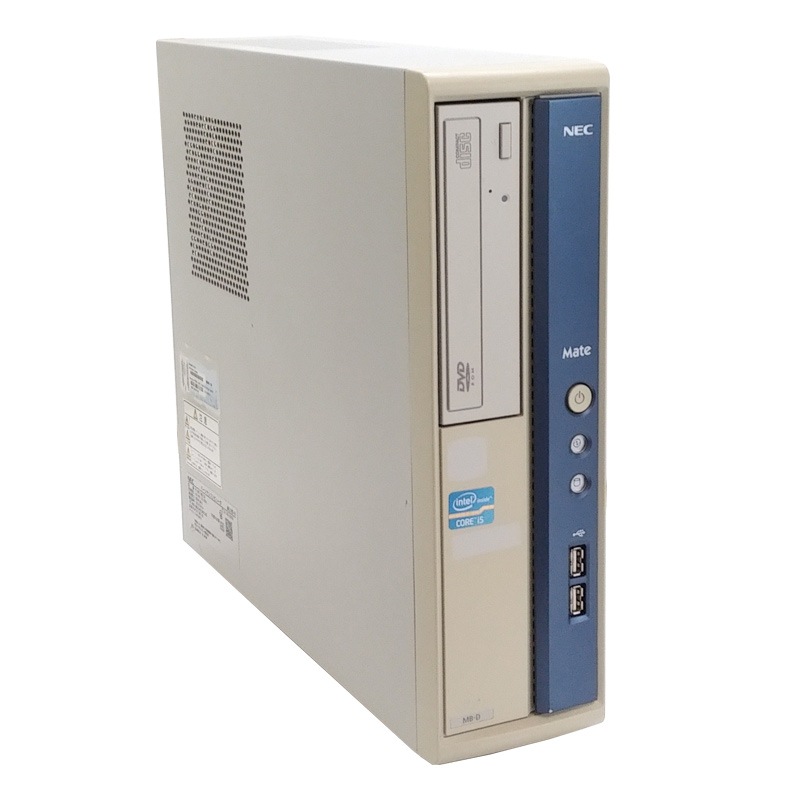 中古パソコン 【 Microsoft Office ( Word Excel )搭載】 Windows10 NEC Mate MK33L/L-E Core i3-3.3Ghz メモリ4GB HDD250GB DVDマルチ (YN23m-10of) 3ヵ月保証 中古デスクトップパソコン