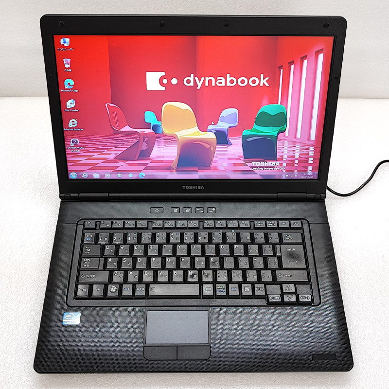 Win7 32bit 中古ノートパソコン Microsoft Office付き 東芝 dynabook