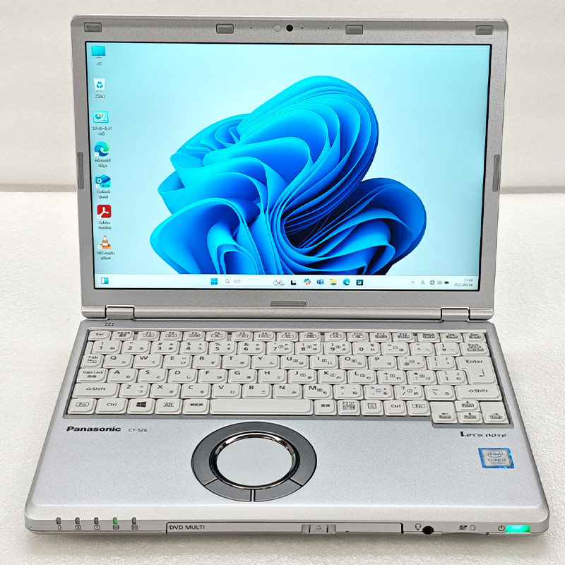 小型軽量PC 中古パソコン Microsoft Office付き Panasonic Let's note CF-SZ6 Windows11 Pro Core i5 7200U メモリ 8GB SSD 256GB 12.1型 DVDマルチ 無線LAN Wi-Fi 12インチ B5 本体 / 3ヶ月保証 中古ノートパソコン (6959aof)