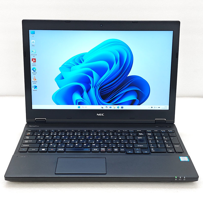 FHD液晶 中古パソコン NEC VersaPro VKT16/X-4 Windows11 Pro Core i5 8265U メモリ 8GB SSD 256GB 15.6型 DVD-ROM 15インチ A4 本体 / 3ヶ月保証 中古ノートパソコン (8460a)