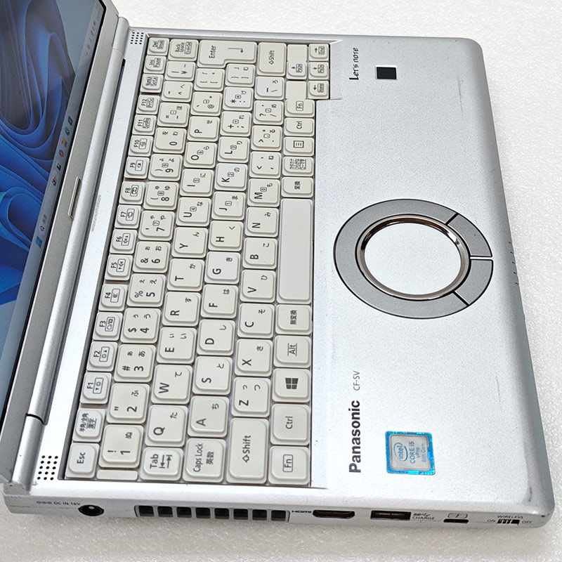 小型・軽量PC 中古パソコン Panasonic Let's note CF-SV7 Windows11 Pro Core i5 8350U メモリ 8GB SSD 256GB 12.1型 DVD-ROM 無線LAN Wi-Fi 12インチ B5 本体 / 3ヶ月保証 中古ノートパソコン (8161a)