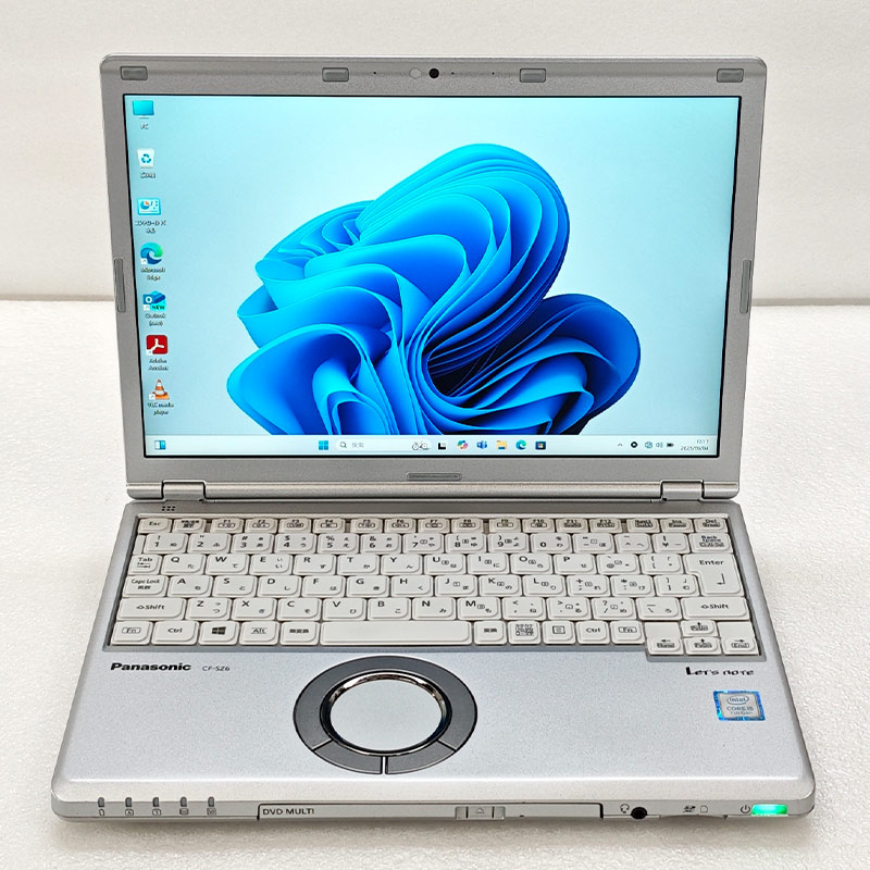 小型軽量PC 中古パソコン Microsoft Office付き Panasonic Let's note CF-SZ6 Windows11 Pro Core i5 7200U メモリ 8GB SSD 256GB 12.1型 DVDマルチ 無線LAN Wi-Fi 12インチ B5 本体 / 3ヶ月保証 中古ノートパソコン (6961aof)