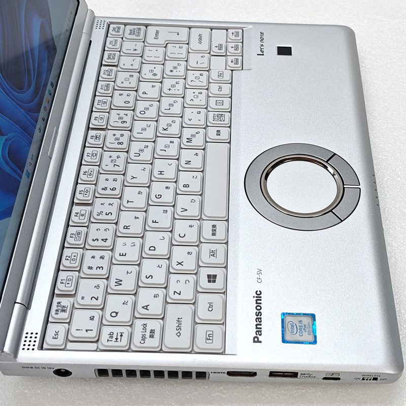小型・軽量PC 中古パソコン Microsoft Office付き Panasonic Let's note CF-SV7 Windows11 Pro Core i5 8350U メモリ 8GB SSD 256GB 12.1型 DVD-ROM 無線LAN Wi-Fi 12インチ B5 本体 / 3ヶ月保証 中古ノートパソコン (8163aof)
