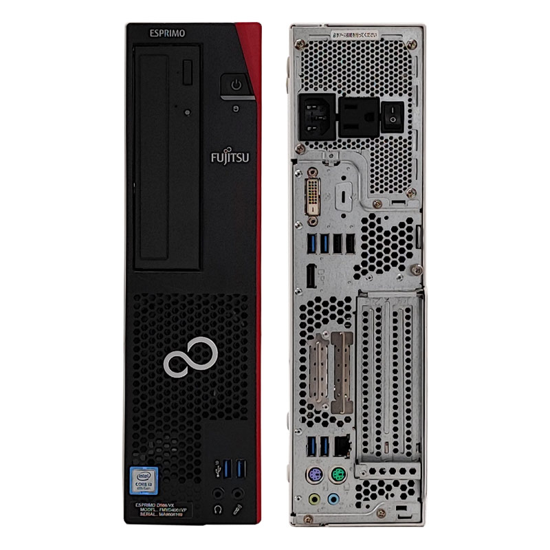中古デスクトップ 富士通 ESPRIMO D588/BX Windows11 Pro Core i3 9100 メモリ 16GB 新品SSD 512GB DVDマルチ 液晶モニタ WPS Office付 本体 / 3ヶ月保証 中古デスクトップパソコン (6963alcd)