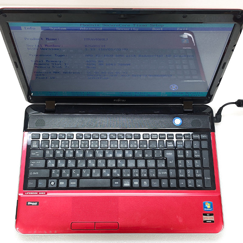 ジャンク品 富士通 LIFEBOOK AH40/H FMVA40HRJ ジャンクPC ジャンク