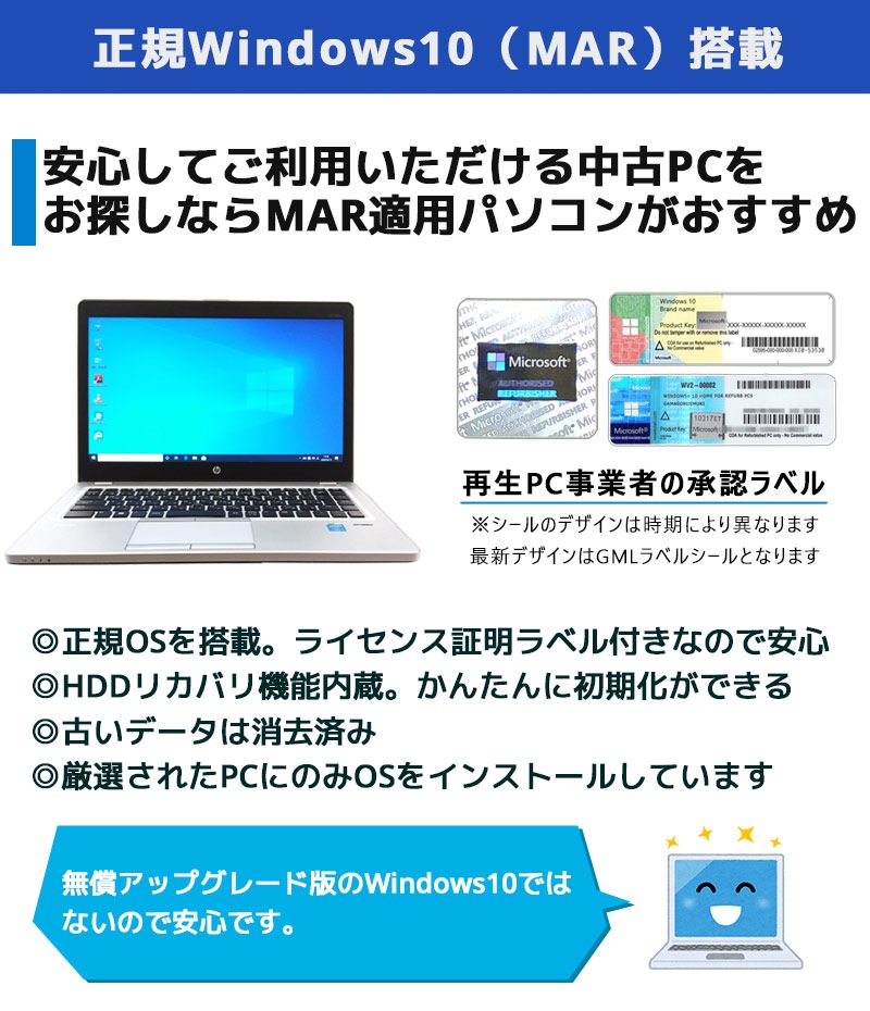 中古ノートパソコン HP ProBook 430 G2 Windows10 Celeron 3205U メモリ4GB SSD128GB 13.3型 無線LAN WPS Office (2767) 3ヵ月保証 / 中古パソコン