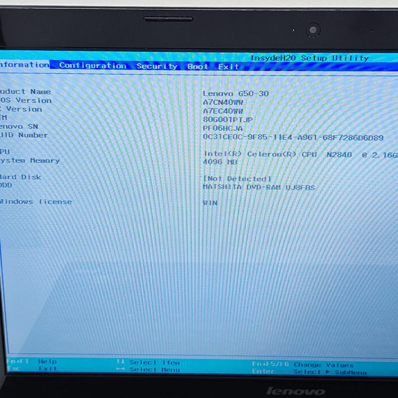 ジャンク品 Lenovo G50-30 ジャンクPC ジャンクパソコン 保証無し OS