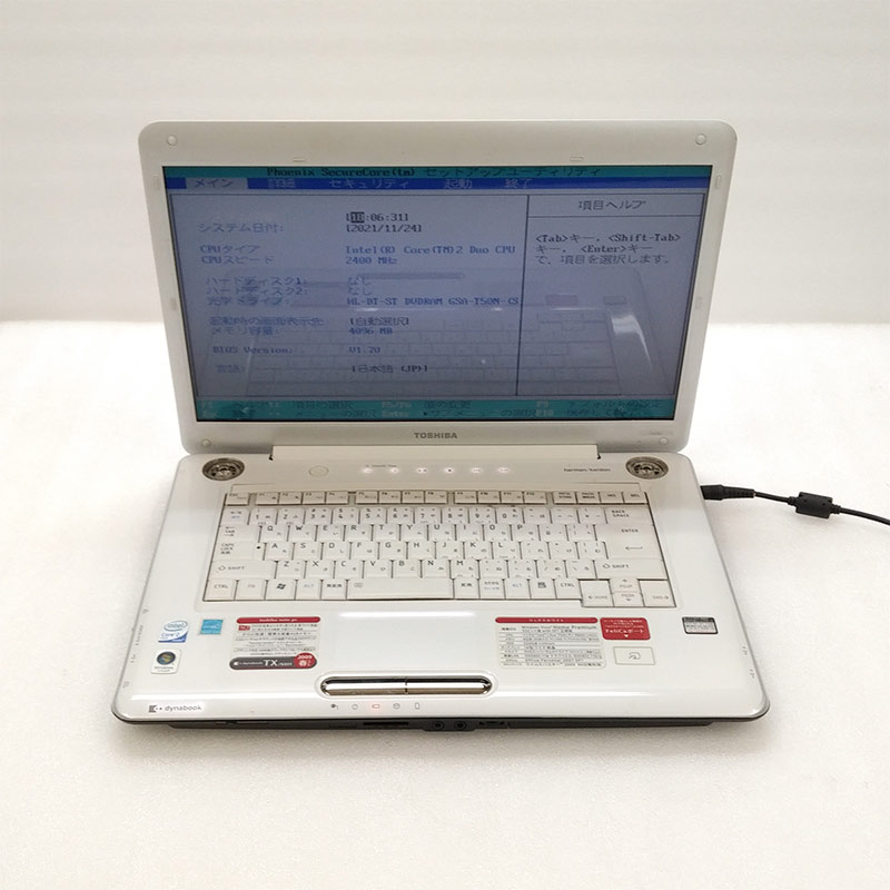 ジャンク品】 東芝 dynabook TX/66H ジャンクPC ジャンクパソコン AC 