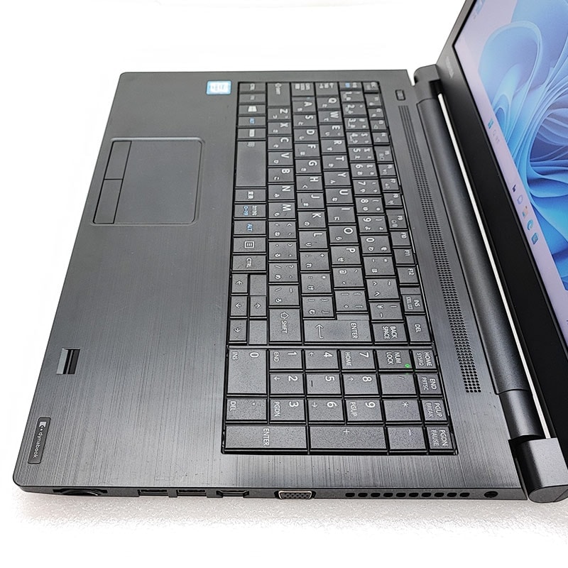 薄型 大画面 中古ノートパソコン 東芝 dynabook B65/B  Windows11 Pro Core i5 6300U メモリ 8GB SSD 128GB DVD マルチ 15.6型 15インチ A4  WPS Office付き (3769a) 3ヵ月保証 / 中古パソコン