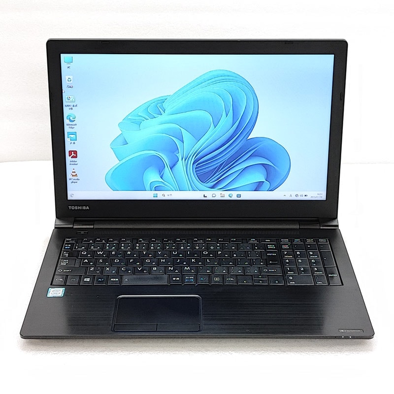 薄型 大画面 中古ノートパソコン 東芝 dynabook B65/M  Windows11 Pro Core i5 8350U メモリ 12GB SSD 512GB DVD-ROM 15.6型 無線LAN A4 15インチ 第8世代 WPS Office付き (4369a) 3ヵ月保証 / 中古パソコン