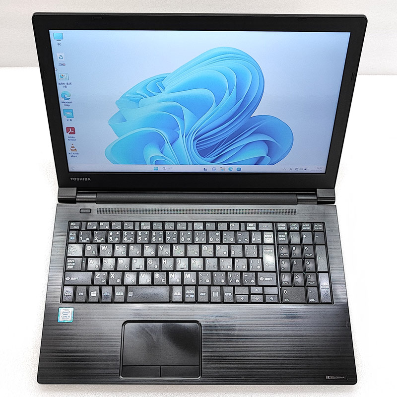 薄型 大画面 中古ノートパソコン 東芝 dynabook B65/M  Windows11 Pro Core i5 8350U メモリ 12GB SSD 512GB DVD-ROM 15.6型 無線LAN A4 15インチ 第8世代 WPS Office付き (4369a) 3ヵ月保証 / 中古パソコン