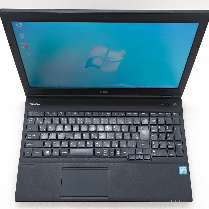 Win7 32bit 中古パソコン NEC VersaPro VJ23L/L-T Windows7 Pro Core i3 6100U メモリ 4GB SSD 256GB 15.6型 DVD-ROM 無線LAN Wi-Fi 15インチ A4 本体 / 3ヶ月保証 中古ノートパソコン (8169a)