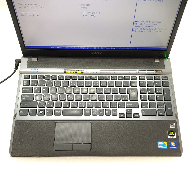 【ジャンク品】 SONY VAIO VPCF129FJ ジャンクPC ジャンクパソコン ACアダプタ付き 保証無し