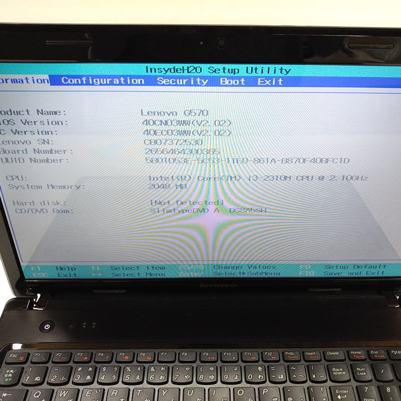 【ジャンク品】 Lenovo G570 ジャンクPC ジャンクパソコン ACアダプタ付き 保証無し