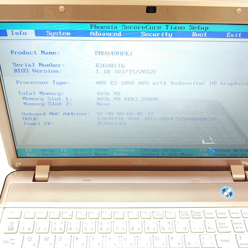 【ジャンク品】 富士通 LIFEBOOK AH40/H ジャンクPC ジャンクパソコン ACアダプタ付き 保証無し