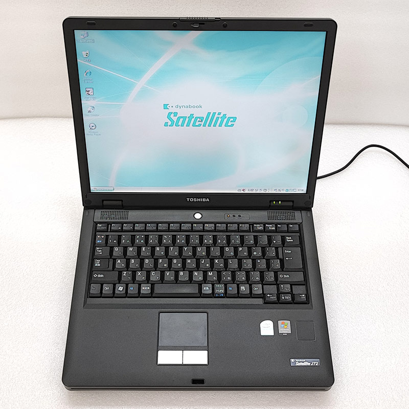 [XP SP2] 中古ノートパソコン 東芝 dynabook Satellite J72 WindowsXP Celeron 560 メモリ 1GB HDD 80GB DVDコンボ 15型 15インチ (4473a) 3ヵ月保証 / 中古パソコン