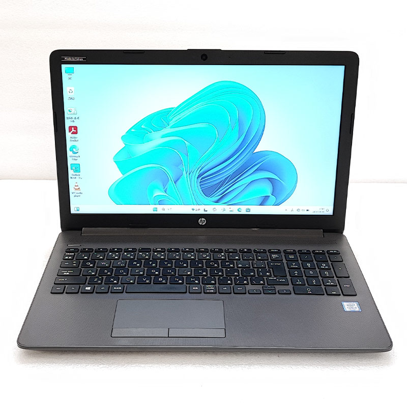 薄型 大画面 中古パソコン Microsoft Office付き HP 250 G7 Windows11 Pro Core i3 7020U メモリ 8GB SSD 256GB 15.6型 DVDマルチ 無線LAN Wi-Fi 15インチ A4 本体 / 3ヶ月保証 中古ノートパソコン (5872aof)