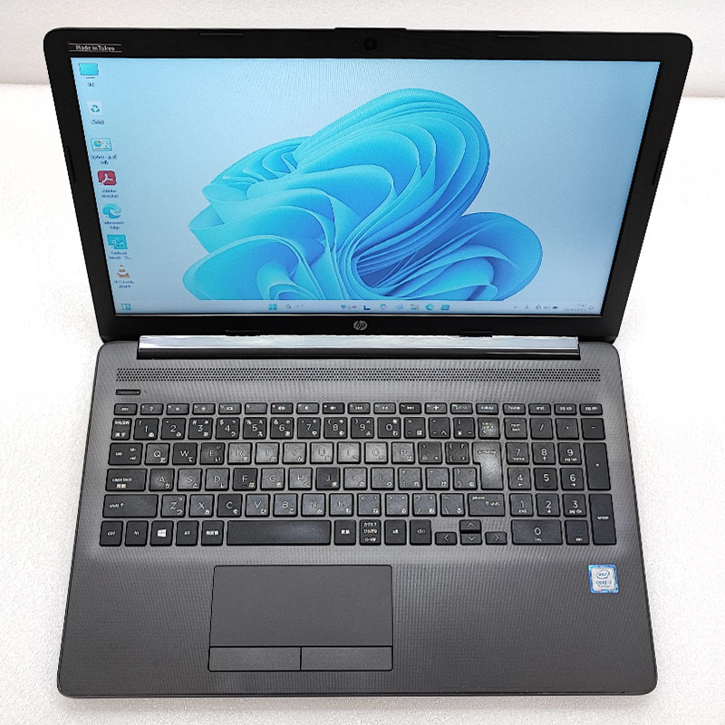 薄型 大画面 中古パソコン Microsoft Office付き HP 250 G7 Windows11 Pro Core i3 7020U メモリ 8GB SSD 256GB 15.6型 DVDマルチ 無線LAN Wi-Fi 15インチ A4 本体 / 3ヶ月保証 中古ノートパソコン (5872aof)