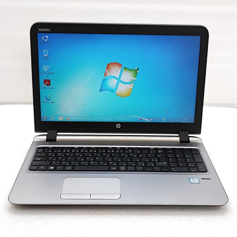 Win7 64bit 中古パソコン HP ProBook 450 G3 Windows7 Pro Core i3 