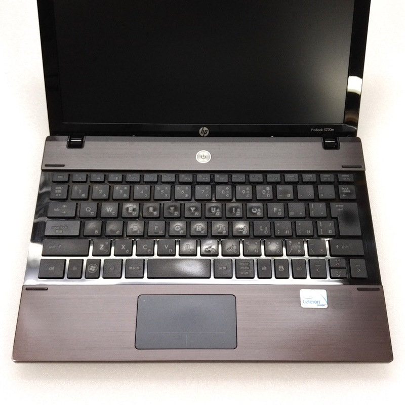 中古ノートパソコン 【 Microsoft Office ( Word Excel )搭載】 Windows7 HP ProBook 5220m Celeron1.07Ghz メモリ2GB HDD250GB 12.1型 無線LAN (BH01Wiof) 3ヵ月保証 中古パソコン