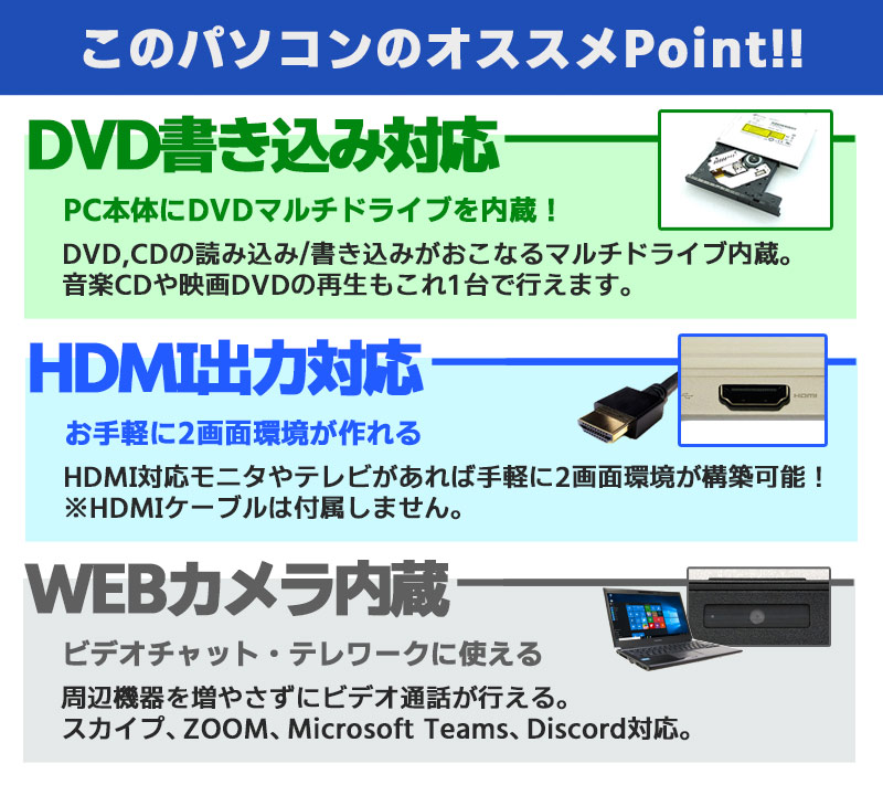 おすすめ週替わりPC 中古ノートパソコン Lenovo ThinkPad E440 Windows10 Corei7 4712MQ メモリ8GB HDD500GB DVDマルチ 14型 WPS Office (1978) 3ヵ月保証 / 中古パソコン