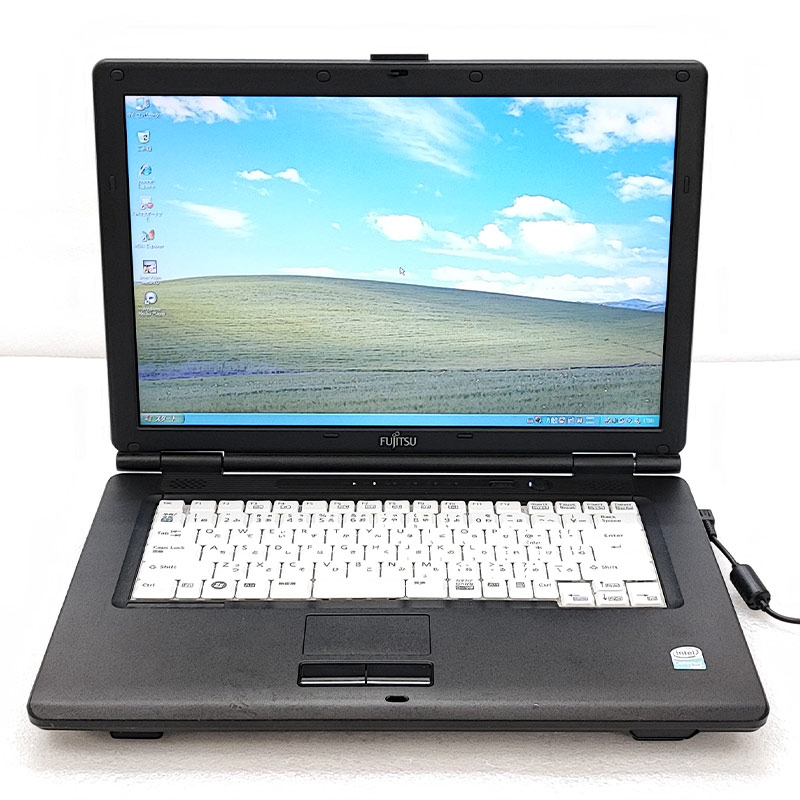 中古パソコン 富士通 FMV-A6270 WindowsXPPro Celeron 575 メモリ 1GB HDD 160GB 15.4型 DVD-ROM 15インチ A4 本体 / 3ヶ月保証 中古ノートパソコン (6778a)
