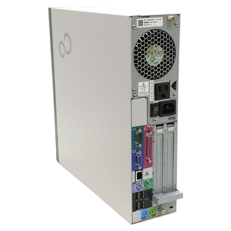 中古パソコン 富士通 ESPRIMO D550/B Windows7 Celeron E3400 メモリ2GB HDD160GB DVDROM WPS Office (2381) 3ヵ月保証 / 中古デスクトップパソコン