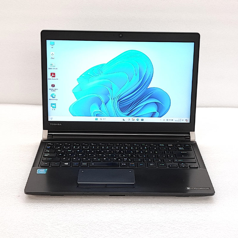 小型 軽量 中古パソコン 東芝 dynabook R73/B Windows11 Pro Celeron 3855U メモリ 8GB SSD 256GB 13.3型 無線LAN Wi-Fi 13インチ B5 / 3ヶ月保証 中古ノートパソコン (5381a)