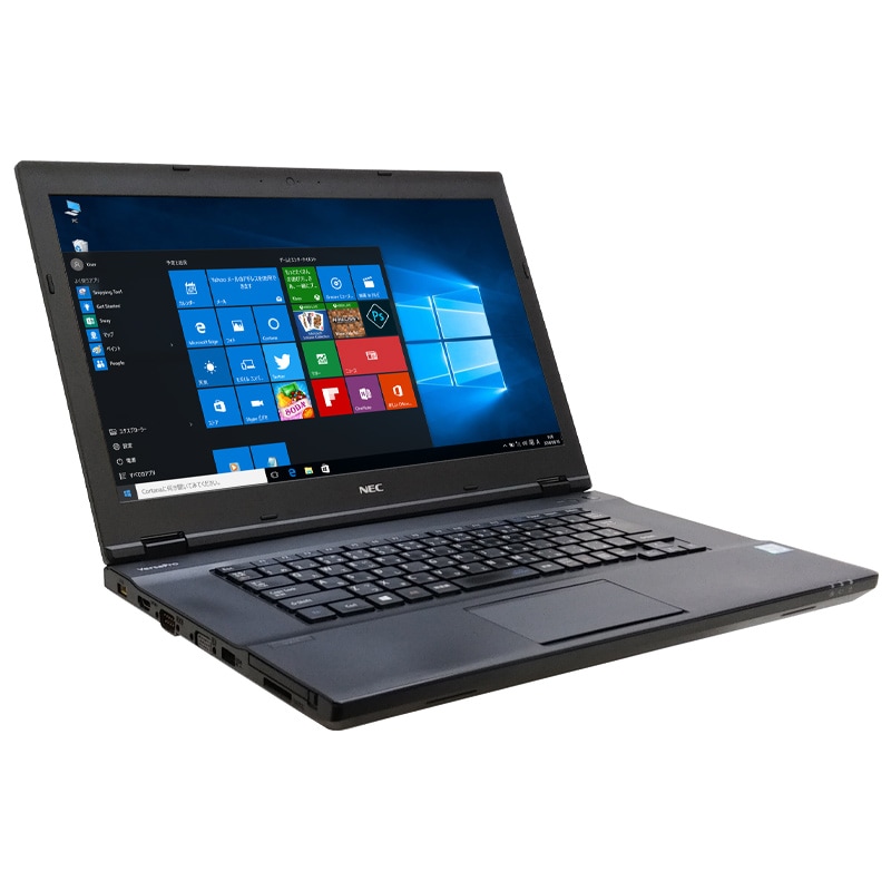 中古ノートパソコン 【 Microsoft Office ( Word Excel )搭載】 Windows10Pro NEC VersaPro VK24M/X-T Core i5-2.4Ghz メモリ8GB HDD500GB DVDマルチ 15.6型 無線LAN (IN76mkkof) 3ヵ月保証 中古パソコン