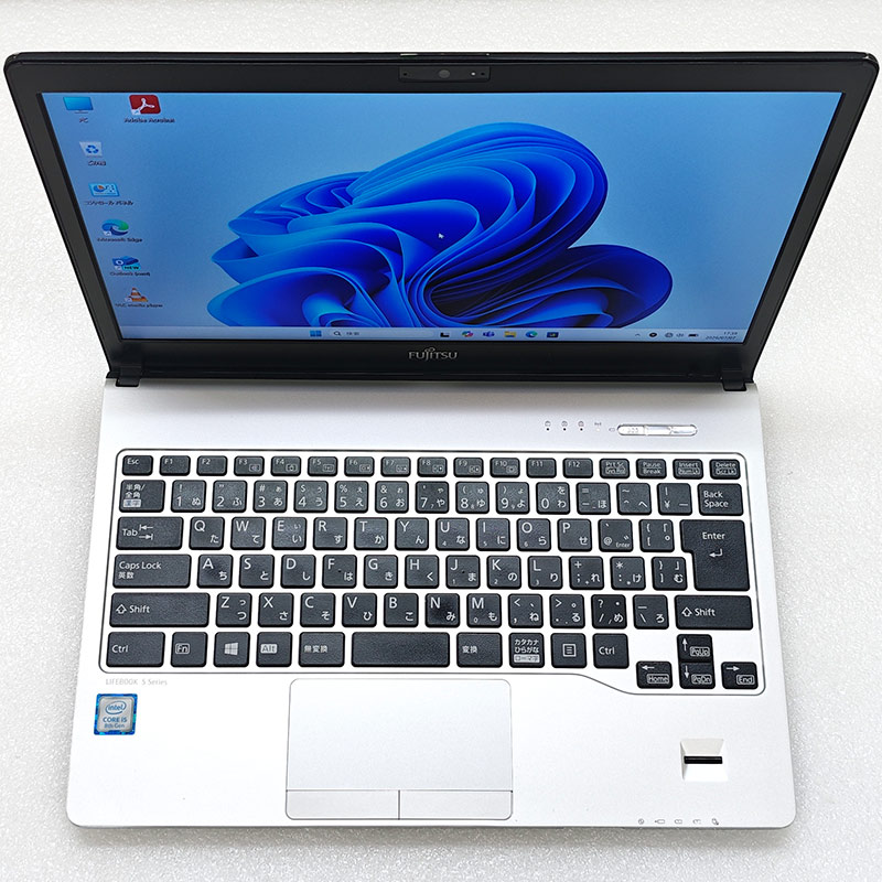 FHD液晶 中古パソコン 富士通 LIFEBOOK S938/B Windows11 Pro Core i5 8350U メモリ 8GB SSD 256GB 13.3型 無線LAN Wi-Fi 13インチ B5 本体 / 3ヶ月保証 中古ノートパソコン (8283a)