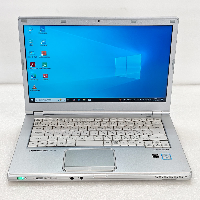 Win10 中古パソコン Microsoft Office付き Panasonic Let's note CF-LX5 Windows10 Pro Core i5 6300U メモリ 4GB SSD 128GB 14型 DVDマルチ 無線LAN Wi-Fi 14インチ A4 本体 / 3ヶ月保証 中古ノートパソコン (8384aof)