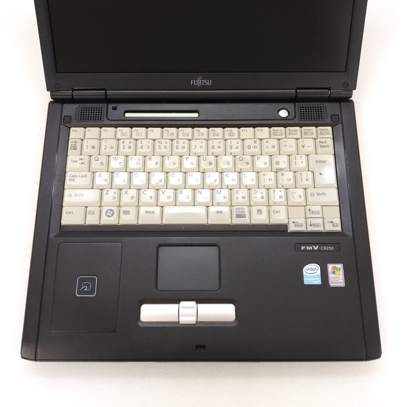 中古ノートパソコン Windows XP 富士通 FMV-C8250 CeleronM-1.73Ghz メモリ1GB HDD40GB DVDマルチ 14型 WPS Office (K38m) 3ヵ月保証 中古パソコン