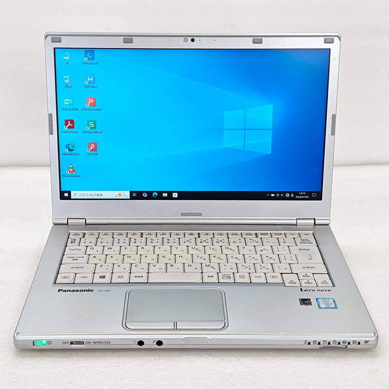 Win10 中古パソコン Panasonic Let's note CF-LX5 Windows10 Pro Core i5 6300U メモリ 4GB SSD 128GB 14型 DVDマルチ 無線LAN Wi-Fi 14インチ A4 本体 / 3ヶ月保証 中古ノートパソコン (8386a)