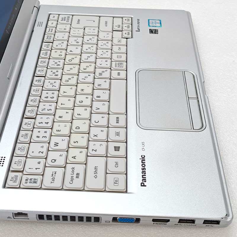 Win10 中古パソコン Panasonic Let's note CF-LX5 Windows10 Pro Core i5 6300U メモリ 4GB SSD 128GB 14型 DVDマルチ 無線LAN Wi-Fi 14インチ A4 本体 / 3ヶ月保証 中古ノートパソコン (8386a)