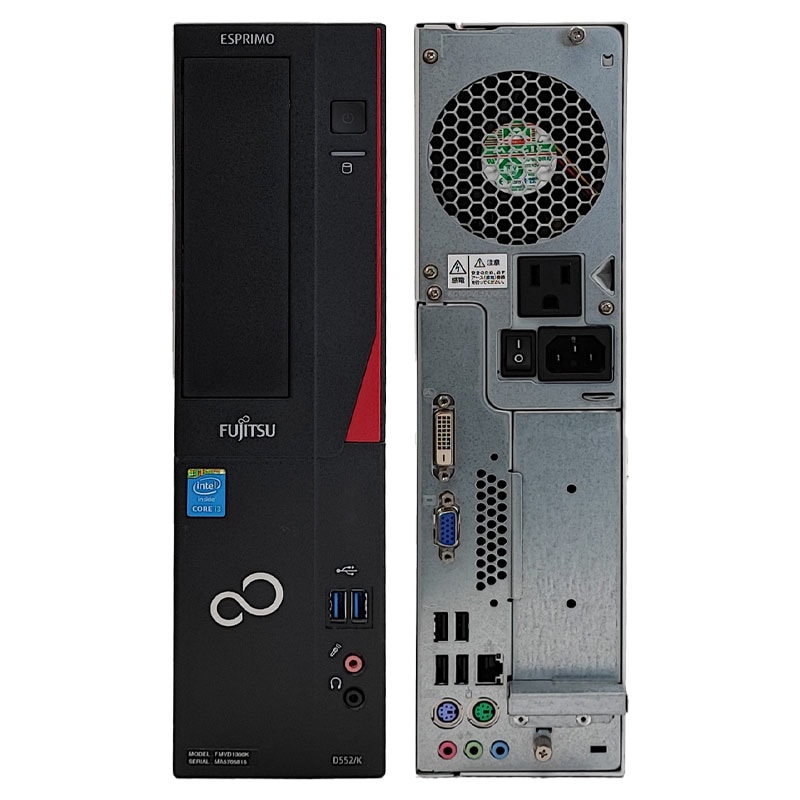 Win7 32bit 中古パソコン 富士通 ESPRIMO D552/K Windows7 Core i3