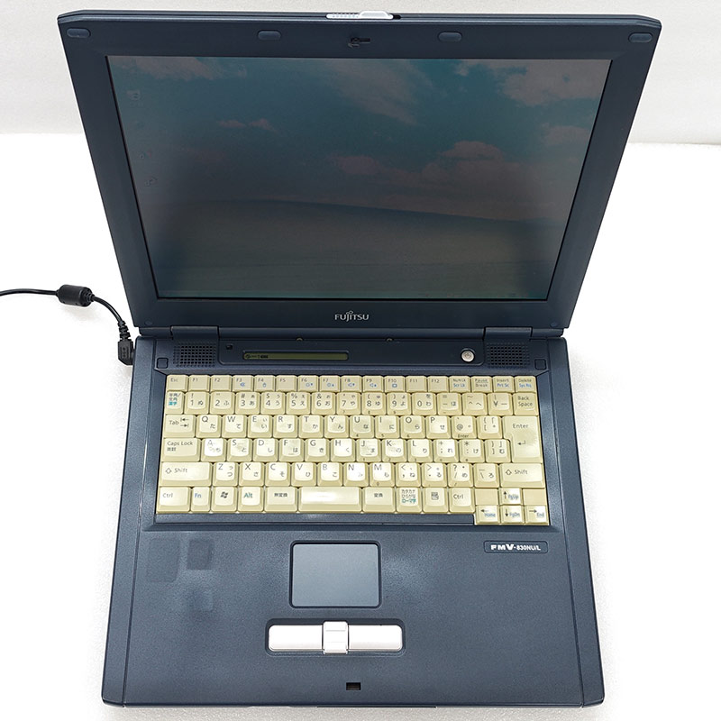 懐かしのWindows XP 中古パソコン 富士通 FMV-830NU/L WindowsXPPro Celeron M340 メモリ 512MB HDD 30GB 14型 CD-ROM 14インチ B5 本体 / 3ヶ月保証 中古ノートパソコン (8089a)