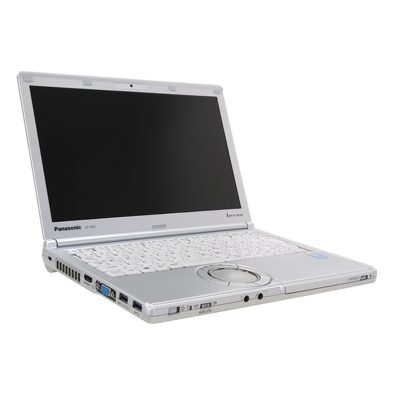 中古パソコン Microsoft Office搭載 Panasonic Let's note CF-SX3 Windows10 Corei5-1.6Ghz メモリ4GB HDD320GB DVDマルチ 12.1型 無線LAN (BP45m-10cWiof) 3ヵ月保証 / 中古ノートパソコン 中古PC