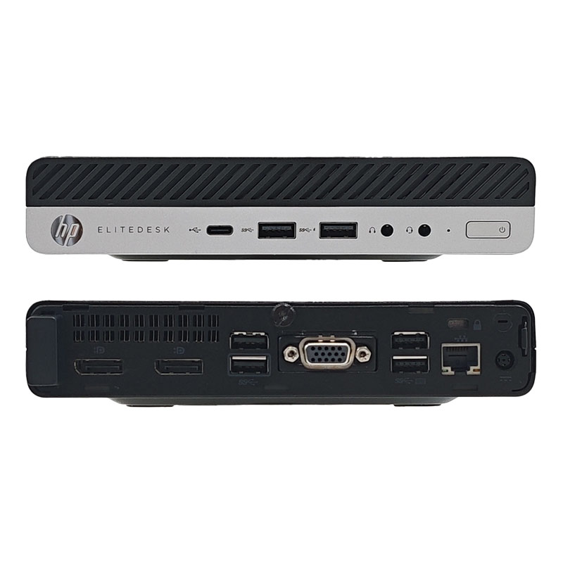ミニPC 中古デスクトップ Microsoft Office付き HP EliteDesk 800 G4 DM Windows11 Pro Core i5 8500T メモリ 8GB SSD 256GB 本体 / 3ヶ月保証 中古デスクトップパソコン (7889of)