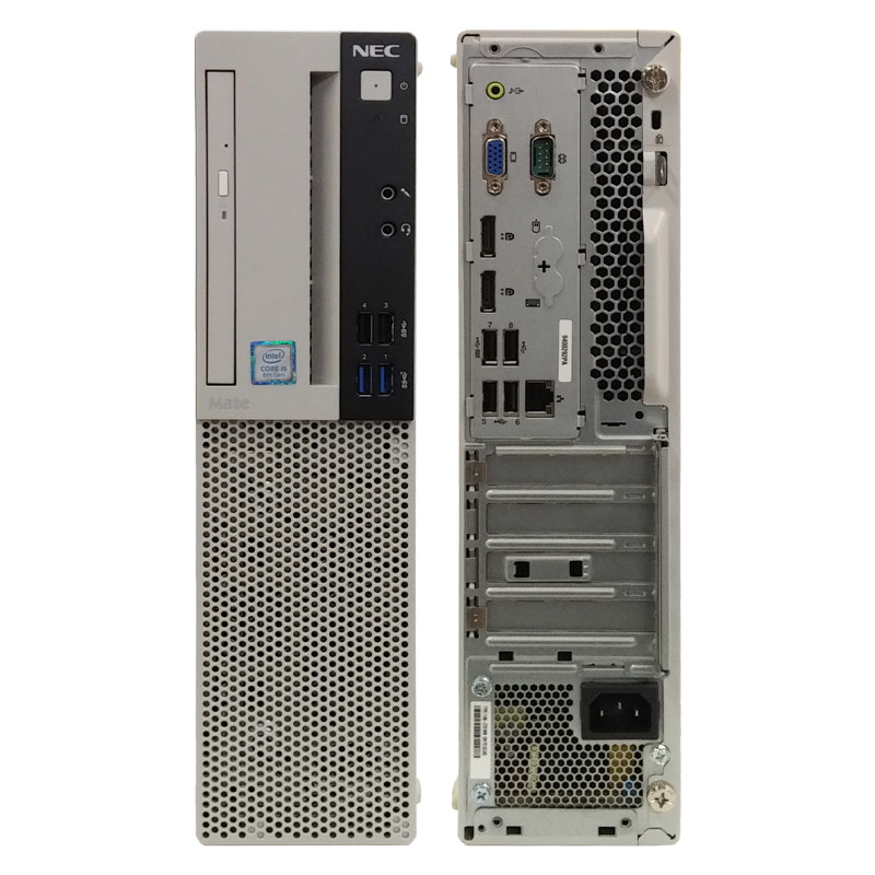 第9世代i3 中古デスクトップ Microsoft Office付き NEC Mate MKL36/A-5 Windows11 Pro Core i3 9100 メモリ 8GB 新品SSD 256GB DVD-ROM 液晶モニタ付 本体 / 3ヶ月保証 中古デスクトップパソコン (7088lcdof)
