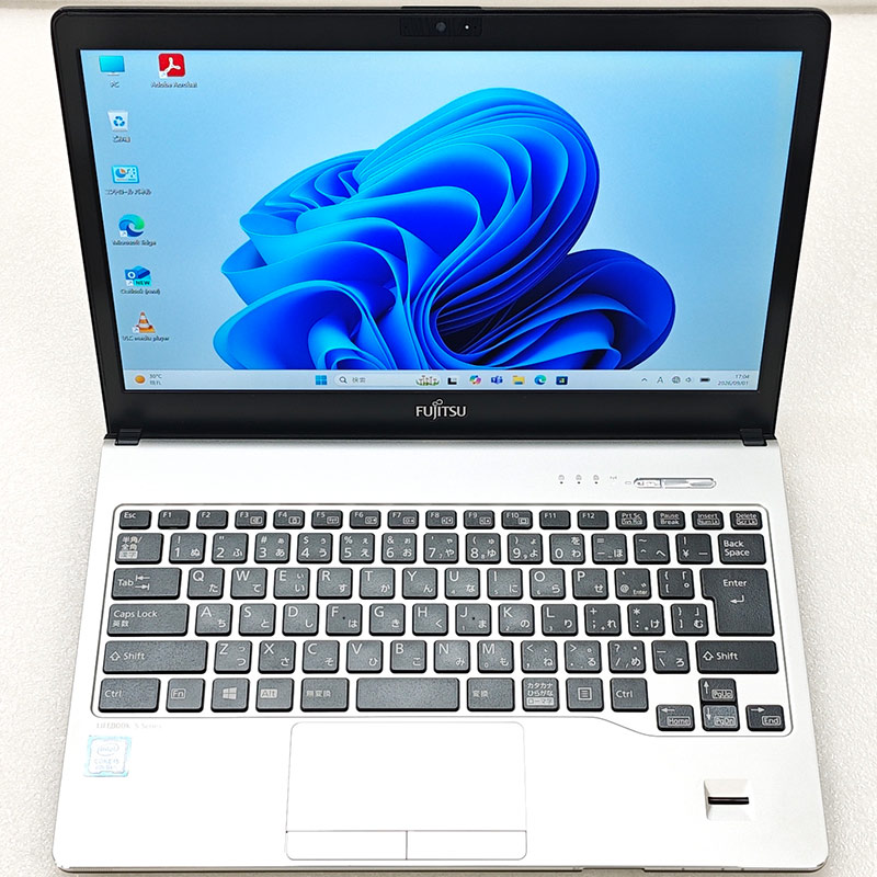 FHD液晶 中古パソコン 富士通 LIFEBOOK S938/B Windows11 Pro Core i5 8350U メモリ 8GB SSD 256GB 13.3型 無線LAN Wi-Fi 13インチ B5 本体 / 3ヶ月保証 中古ノートパソコン (8492a)