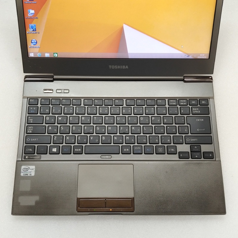 中古ノートパソコン Windows8.1 東芝 Dynabook R632/H Core i5-1.9Ghz メモリ4GB SSD128GB 13.3型 無線LAN WEBカメラ WPS Office (AT268scWi) 3ヵ月保証 中古パソコン