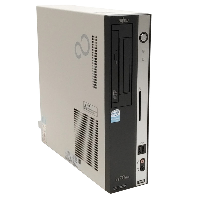中古パソコン 富士通 FMV-D5260 WindowsXP Celeron 430 メモリ1GB SSD256GB DVDROM (2494) 3ヵ月保証 / 中古デスクトップパソコン