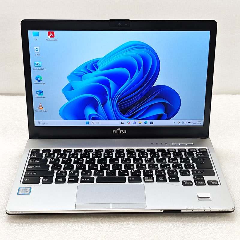 FHD液晶 中古パソコン 富士通 LIFEBOOK S938/B Windows11 Pro Core i5 8350U メモリ 8GB SSD 256GB 13.3型 無線LAN Wi-Fi 13インチ B5 本体 / 3ヶ月保証 中古ノートパソコン (8494a)