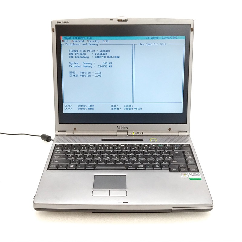 【ジャンク品】 SHARP Mebius PC-GP1-C7T ジャンクPC ジャンクパソコン 【ACアダプタ付き】 保証無し